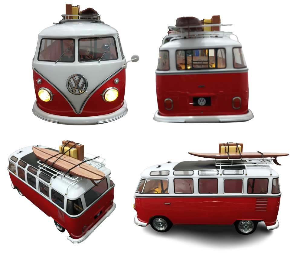 AUTOMODELO TAMIYA CHASSIS M-06 KIT VOLKSWAGEN KOMBI TIPO 2 T1 1/10